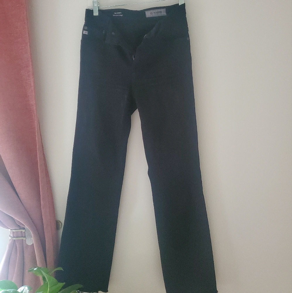 AG Rhett Black Denim Size 25